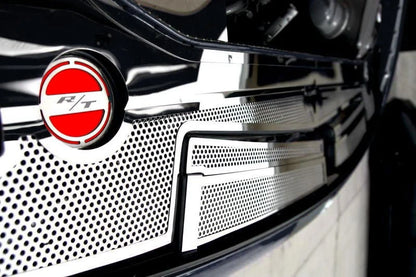 Fluid Cap Cover Kit with Red Inlay for Dodge Challenger (2008–2019)