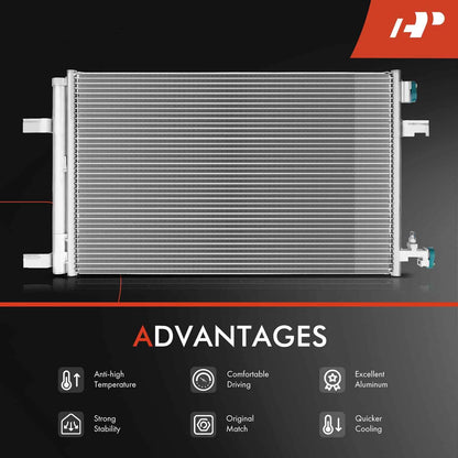 A/C Condenser with Receiver Drier for Chevrolet Impala Malibu