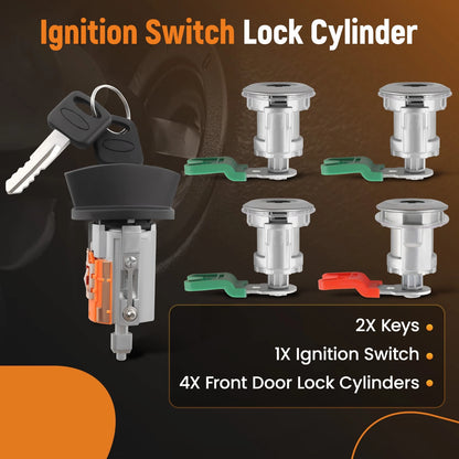 Ignition Key Switch Door Lock Cylinder for Ford Econoline Van (1997–2003)