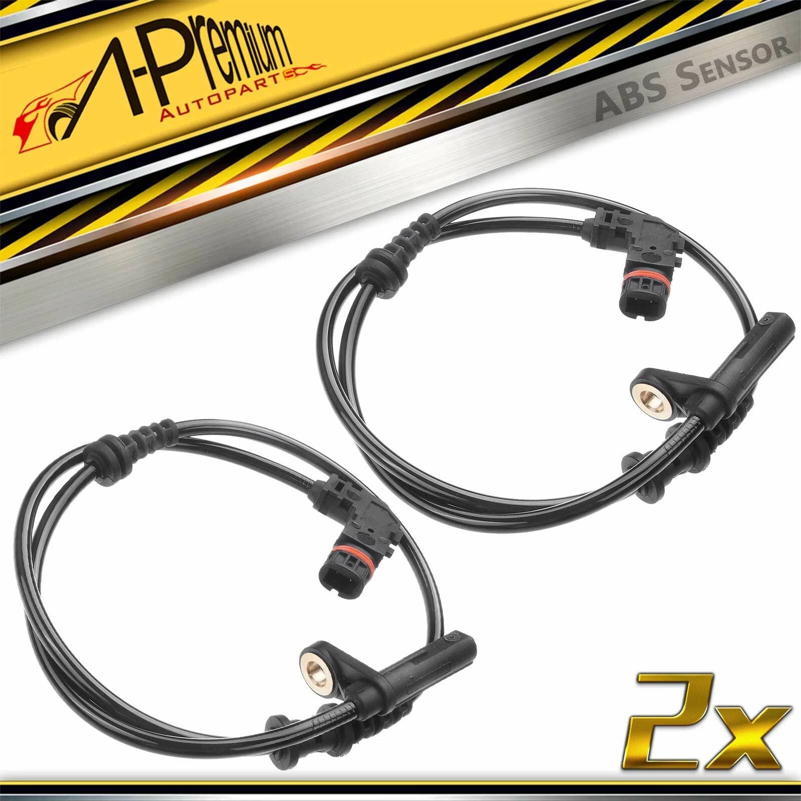 2X Front ABS Wheel Speed Sensors for Mercedes-Benz SLC300 (2017–2020)