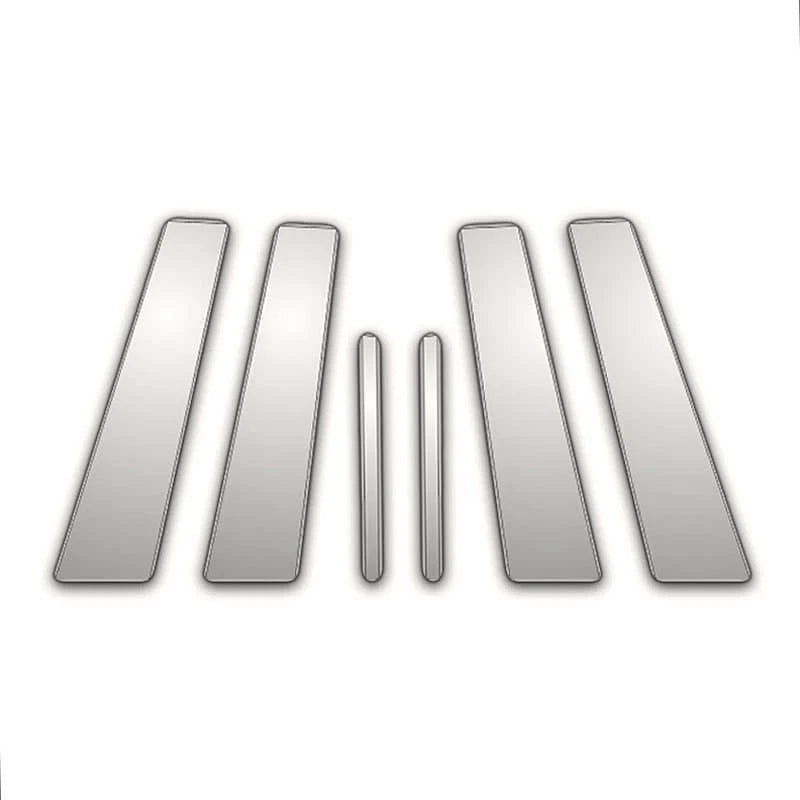 6pc Pillar Covers Chrome Replacement for Hyundai Amanti (2004–2010)