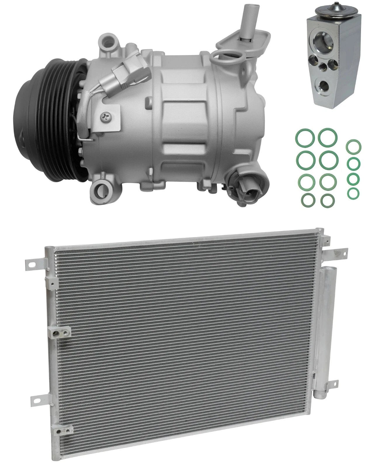 A/C Compressor Kit With Condenser for Chrysler 200 2.4L (2015–2015)