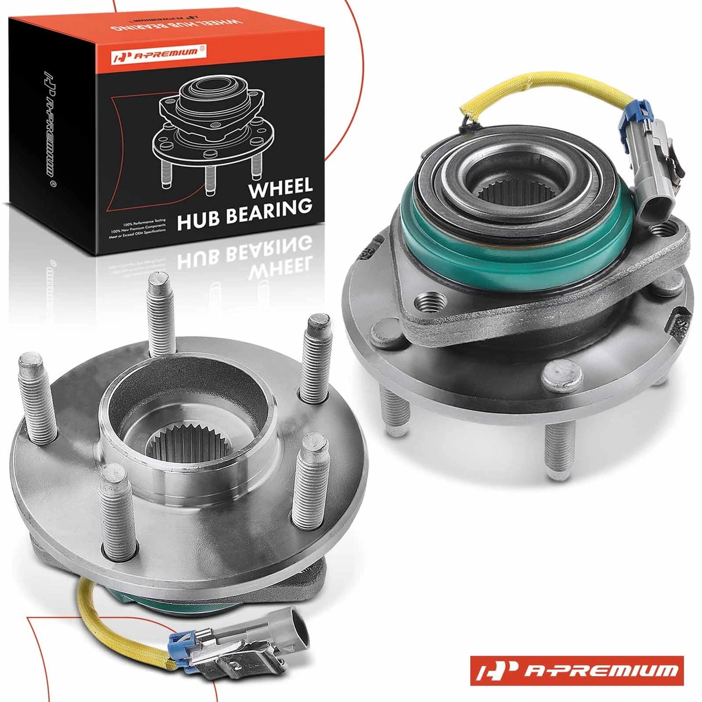 2X Rear Wheel Hub & Bearing Assembly for Chevy Corvette (2009–2013)