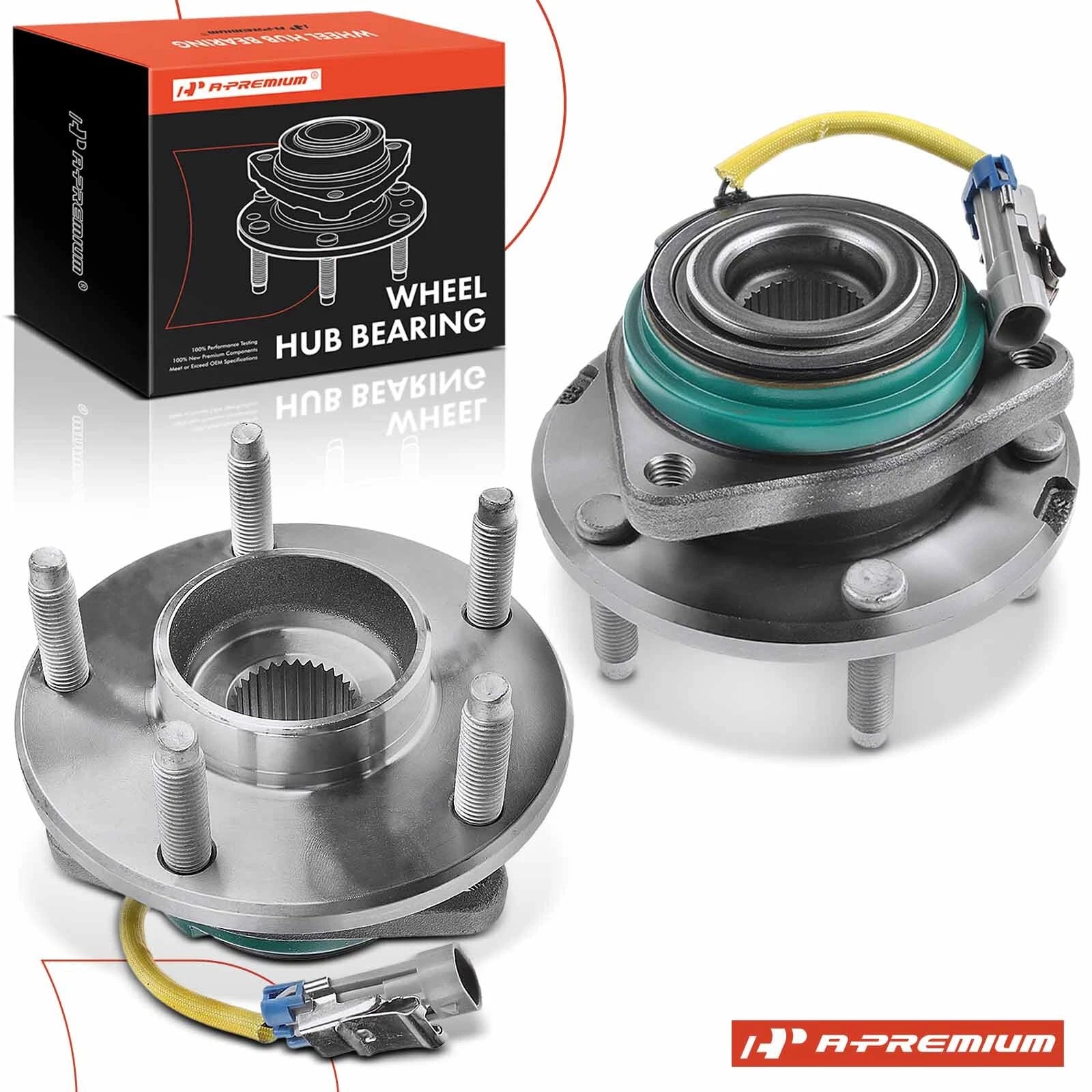 2X Rear Wheel Hub & Bearing Assembly for Chevy Corvette (2009–2013)