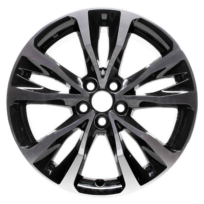 17" Machined w/Black Pockets Rim by JTE Wheels for 2017-18 Toyota Corolla (17x7)