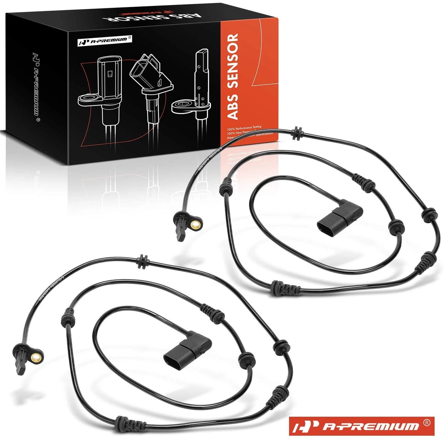 2X Front ABS Wheel Speed Sensor for Mercedes-Benz S560 (2018–2021)