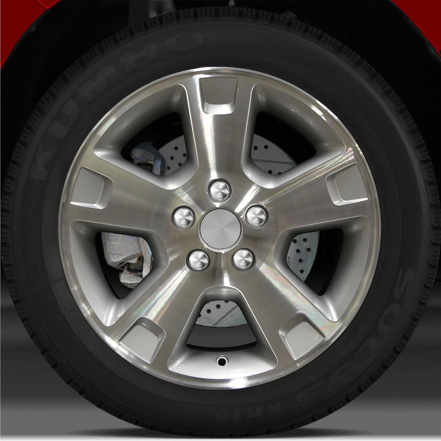 17x7.5 Factory Wheel (Medium Sparkle Silver) For 2002 Mercury Mountaineer