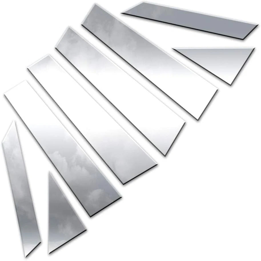 8pc. Luxury FX Polished Pillar Post Trim for 2019-2022 Kia Forte Sedan