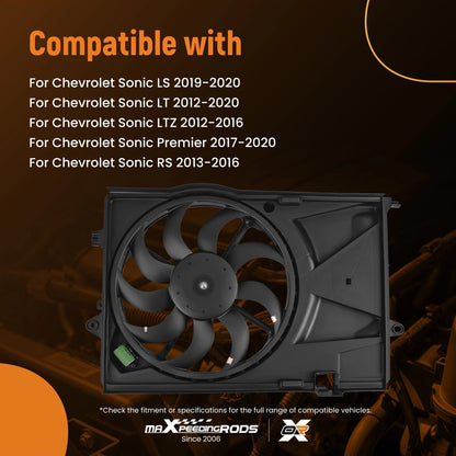 Electric Radiator Cooling Fan for Chevy Sonic (2012–2020)
