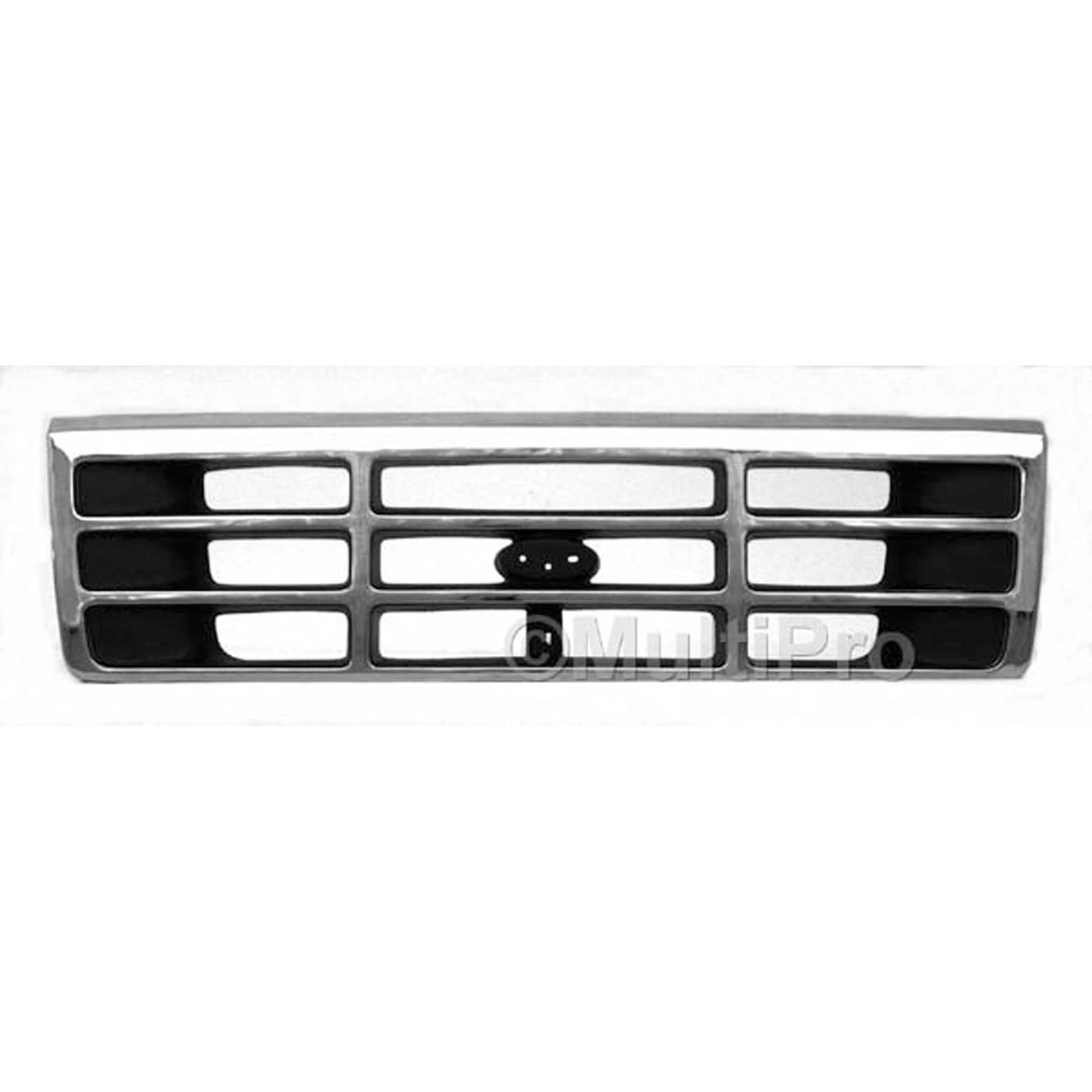 Replacement Black Chrome Plastic Front Grille (See compatibility Chart)