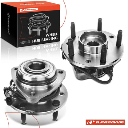 2X Front Wheel Hub & Bearing Assembly with ABS for Chevy Blazer (1995–2005)