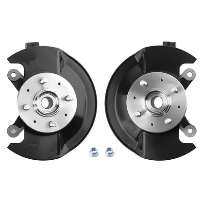 2x Front Steering Knuckles & Wheel Bearing Hubs for Honda Civic (2001–2002)