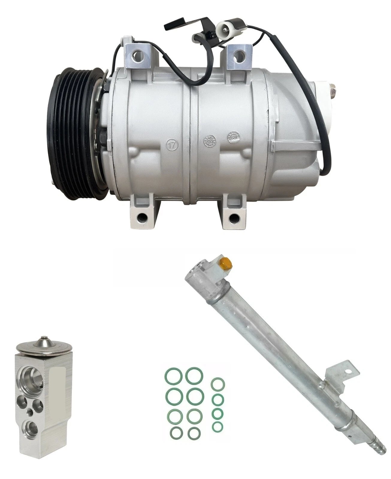 AC Compressor Kit Replacement for Volvo V70 2.4L 2.5L Turbo (2007–2007)