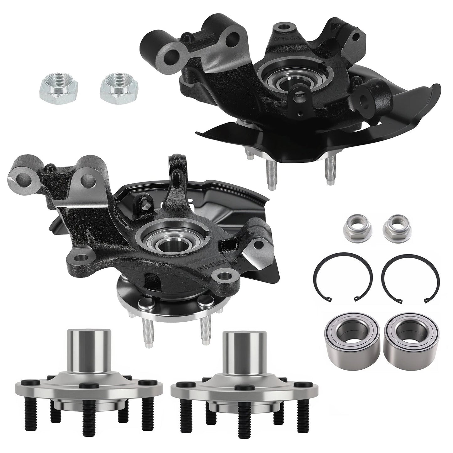 Front Steering Knuckle Hub Assembly for Ford Edge Lincoln MKX (2007–2010)
