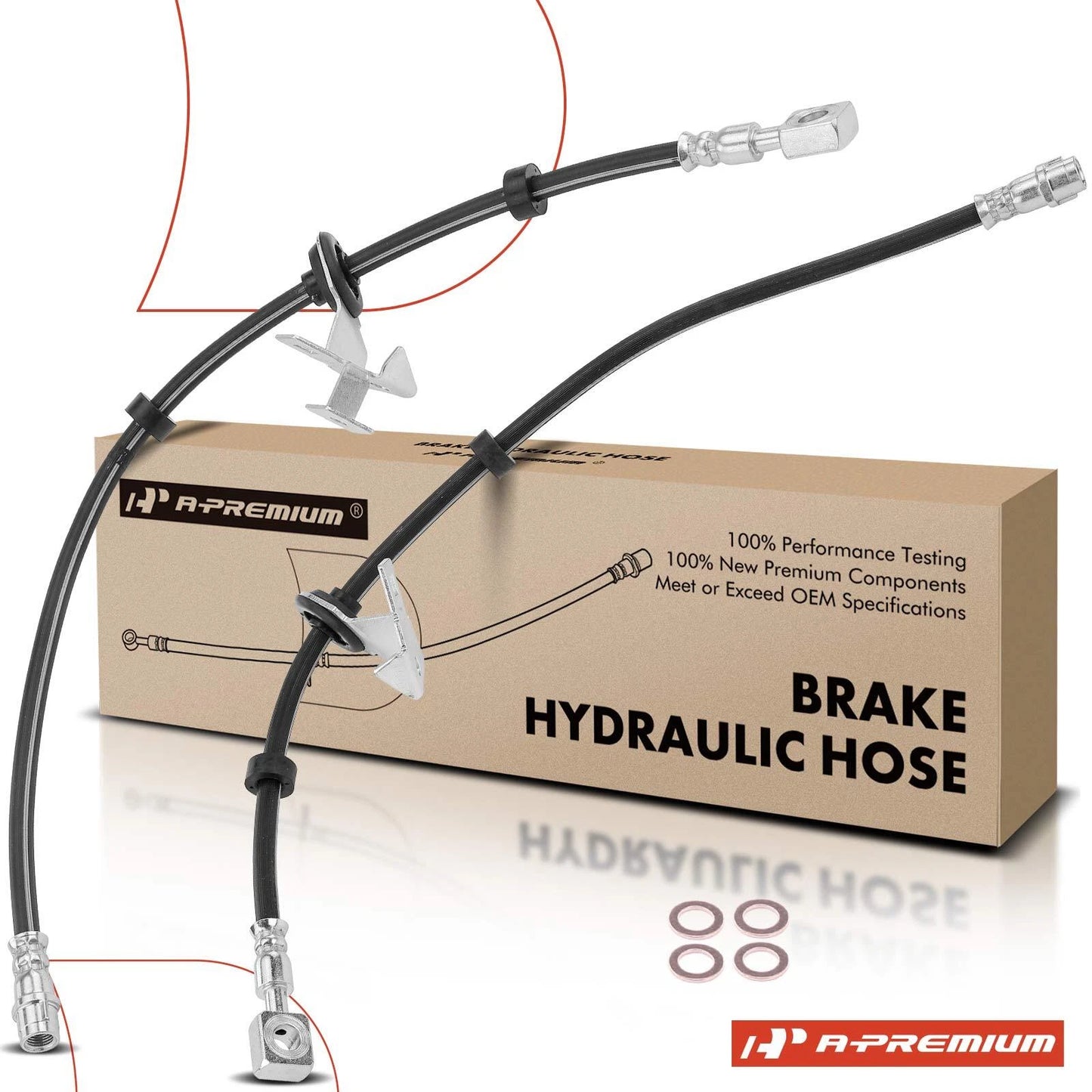 2X Front Brake Hydraulic Hose for Mercedes-Benz ML320 (1998–2003)
