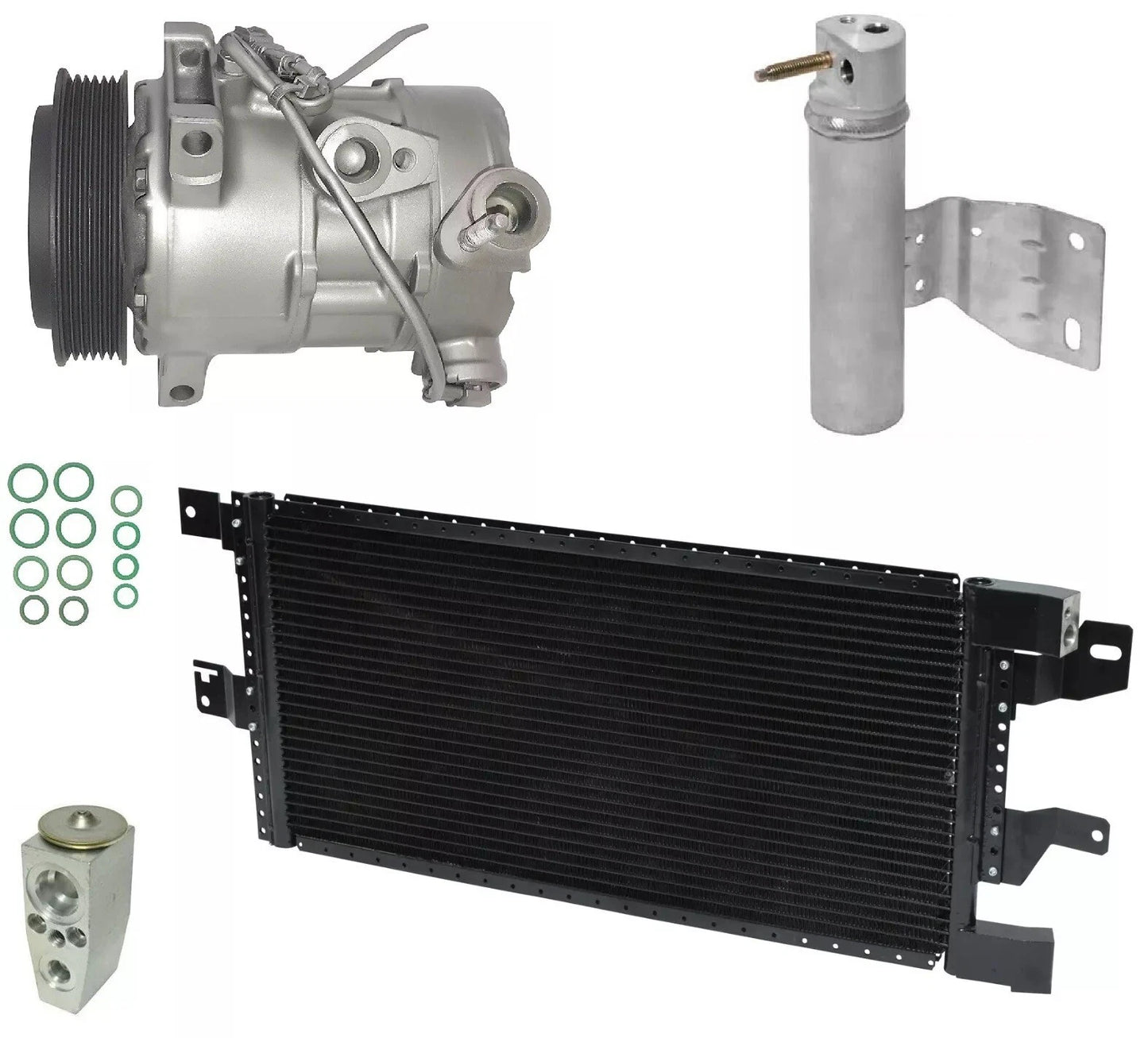 A C Compressor Kit with Condenser for Jeep Patriot 2.4L (2011–2014)