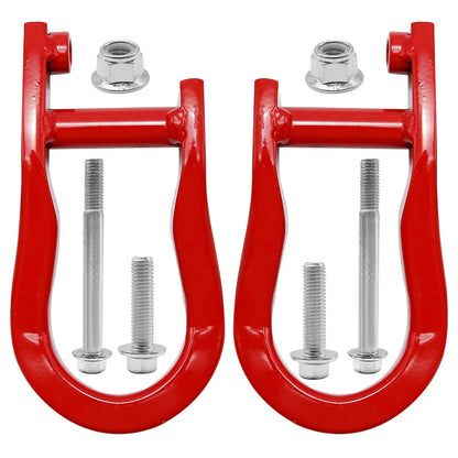 2X Red Tow Hooks for Chevy Silverado 1500 (2007–2018) GMC Sierra 1500