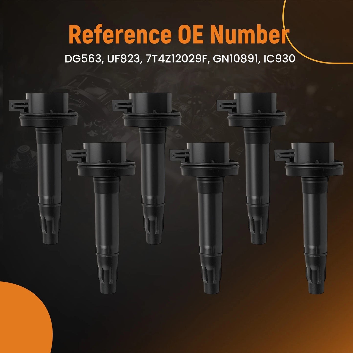 6PC Ignition Coils Set for Ford Explorer Transit Edge (2016–2019)