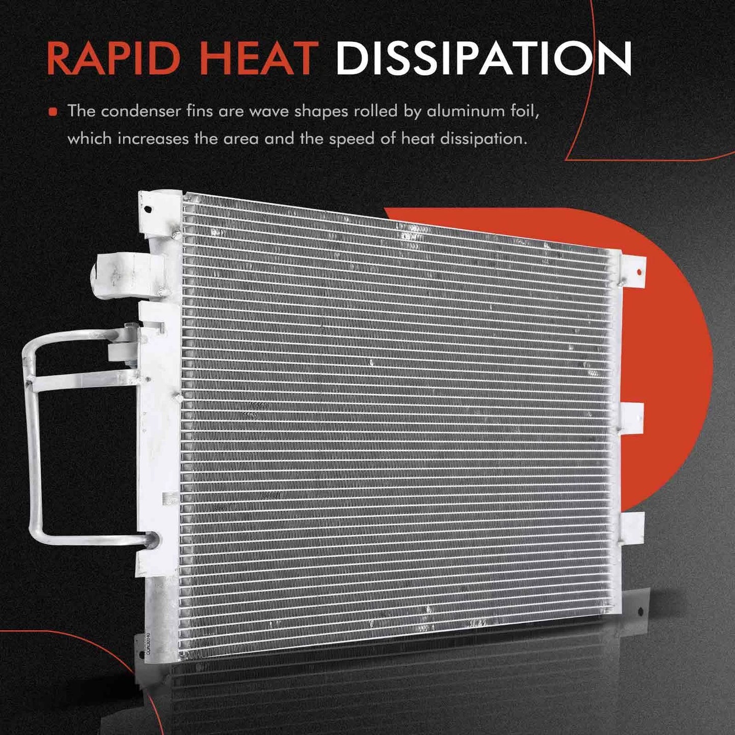 A/C Condenser with Bracket for Chevy Colorado GMC Canyon (2004–2012)
