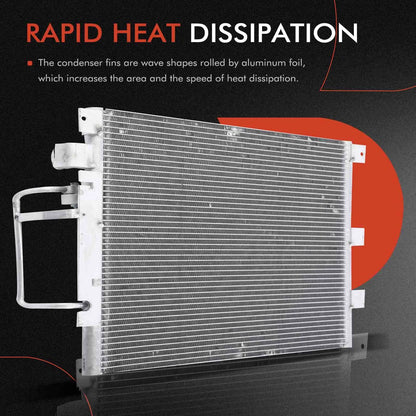 A/C Condenser with Bracket for Chevy Colorado GMC Canyon (2004–2012)