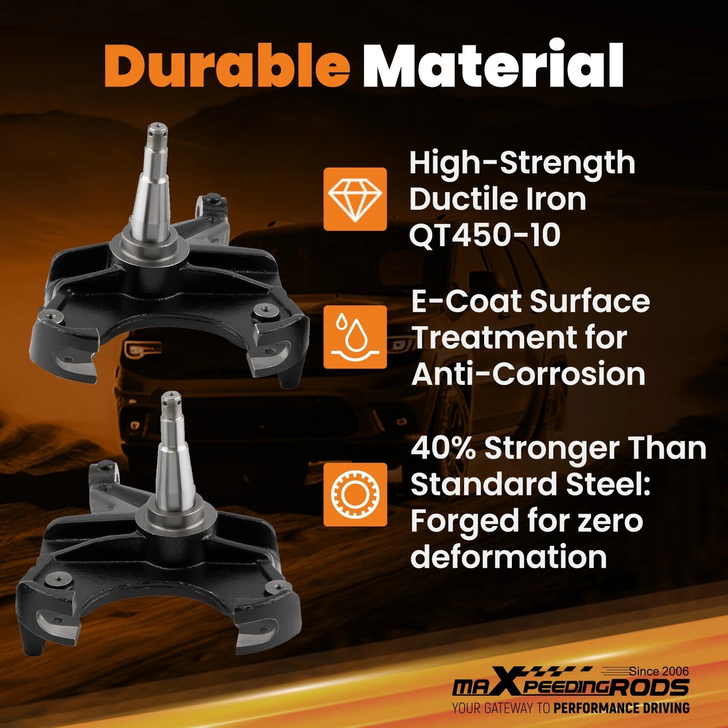 3" Lowering Drop Spindles for GMC C1500 (1985–1986)