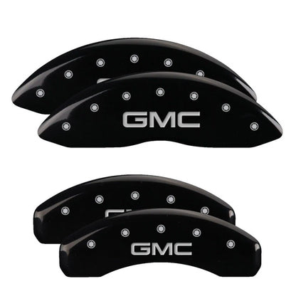 Front and Rear Black Caliper Covers Replacement for GMC Yukon (2015–2020)