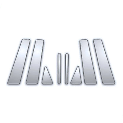 Chrome Pillar Covers 8pc Replacement Set for Hyundai Amanti (2004–2010)