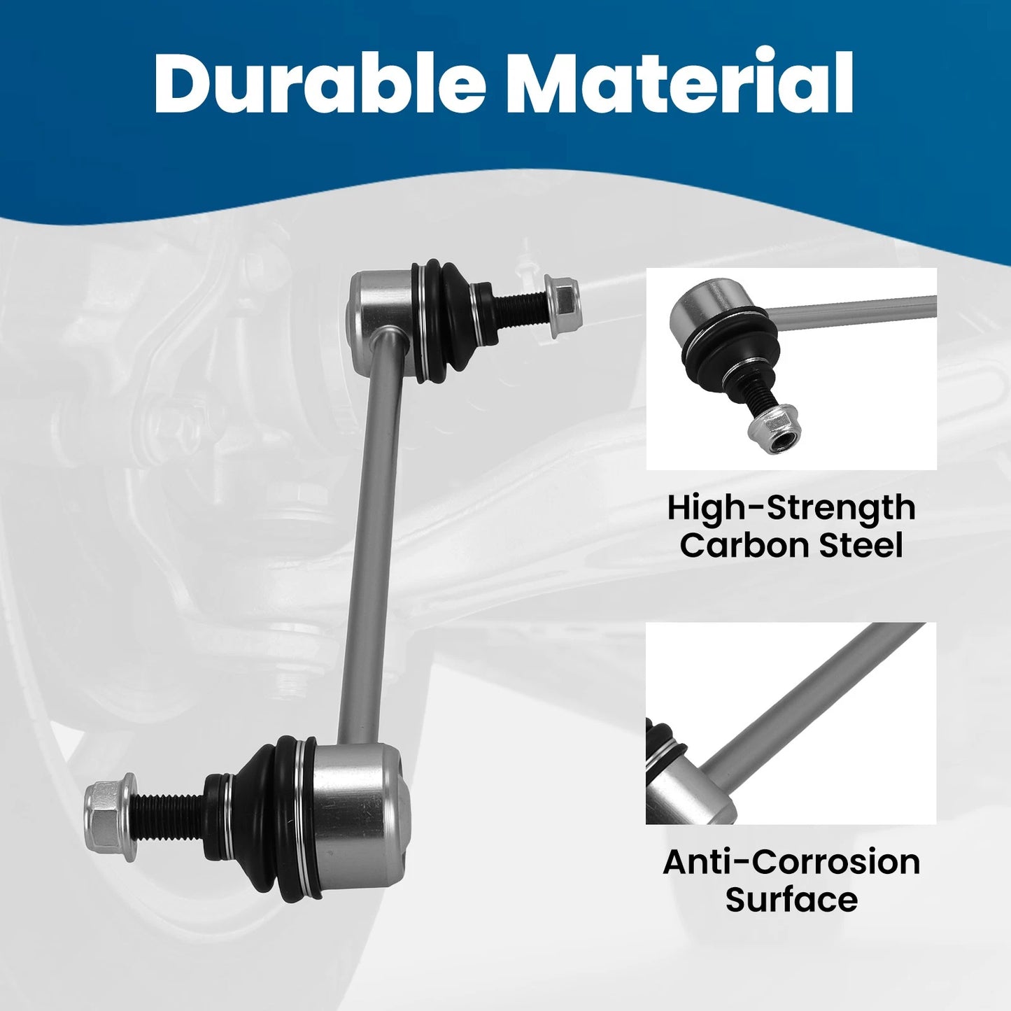 2pc Front Sway Bar Link for Jeep Compass Patriot (2007–2017) (2001–2003)