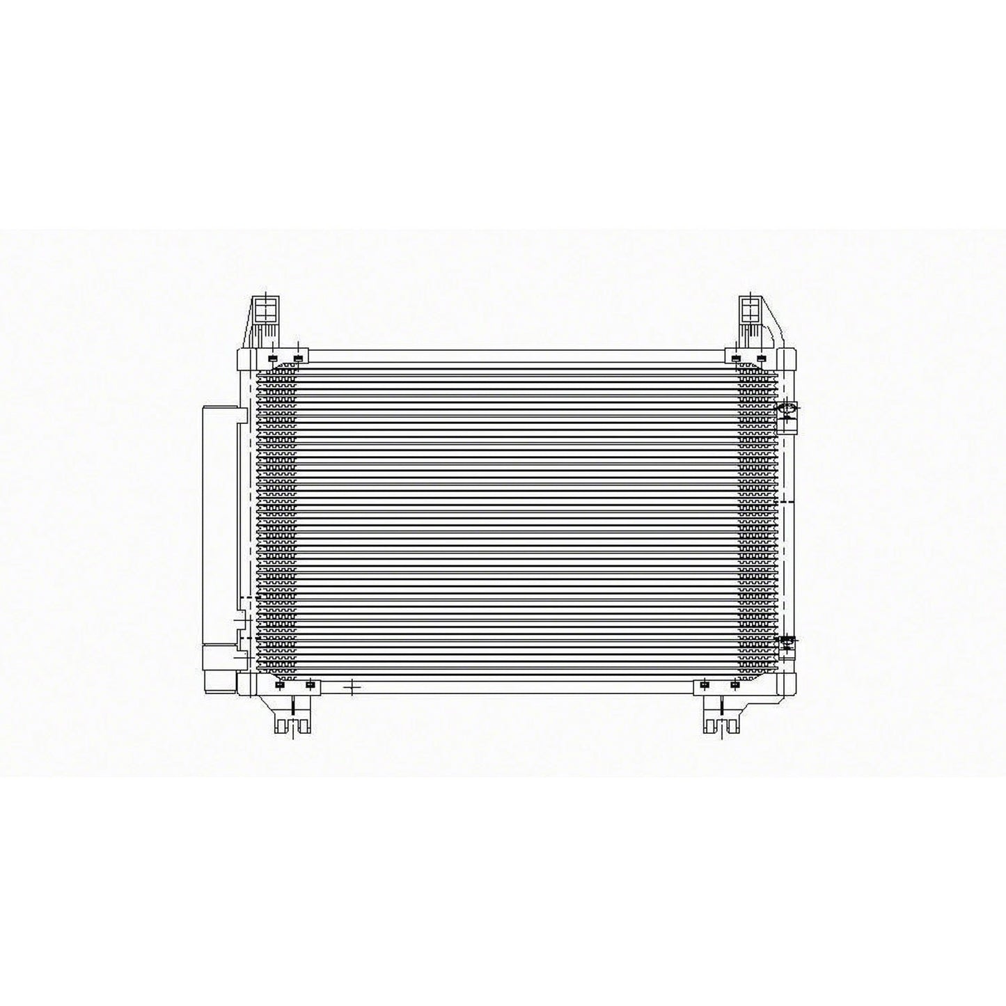 Replacement A/C Condenser w/Receiver Drier (See compatibility Chart)