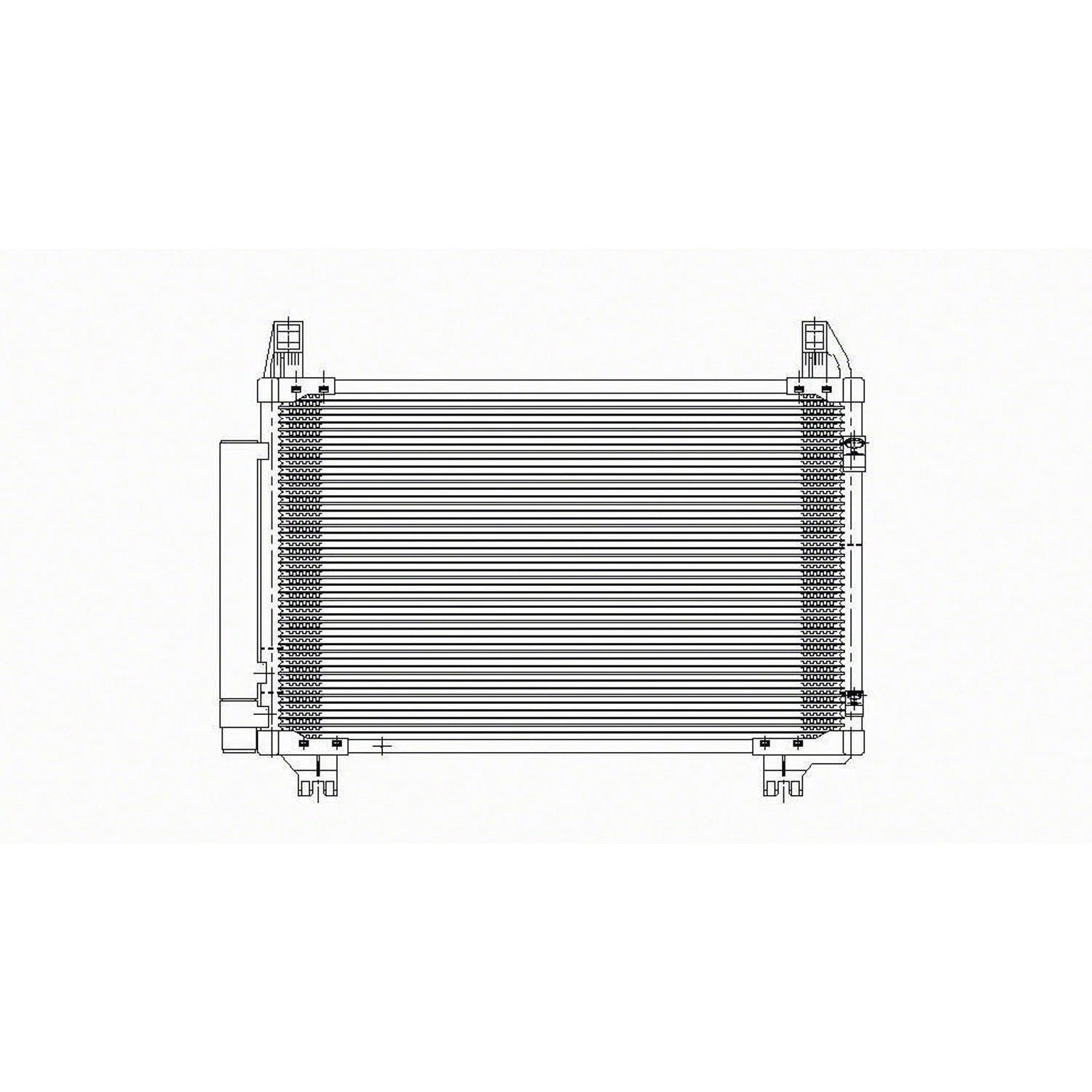 Replacement A/C Condenser w/Receiver Drier (See compatibility Chart)