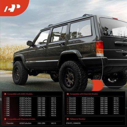 2X Fuel Tank Straps for Chevrolet C1500 Suburban (1992–1999)