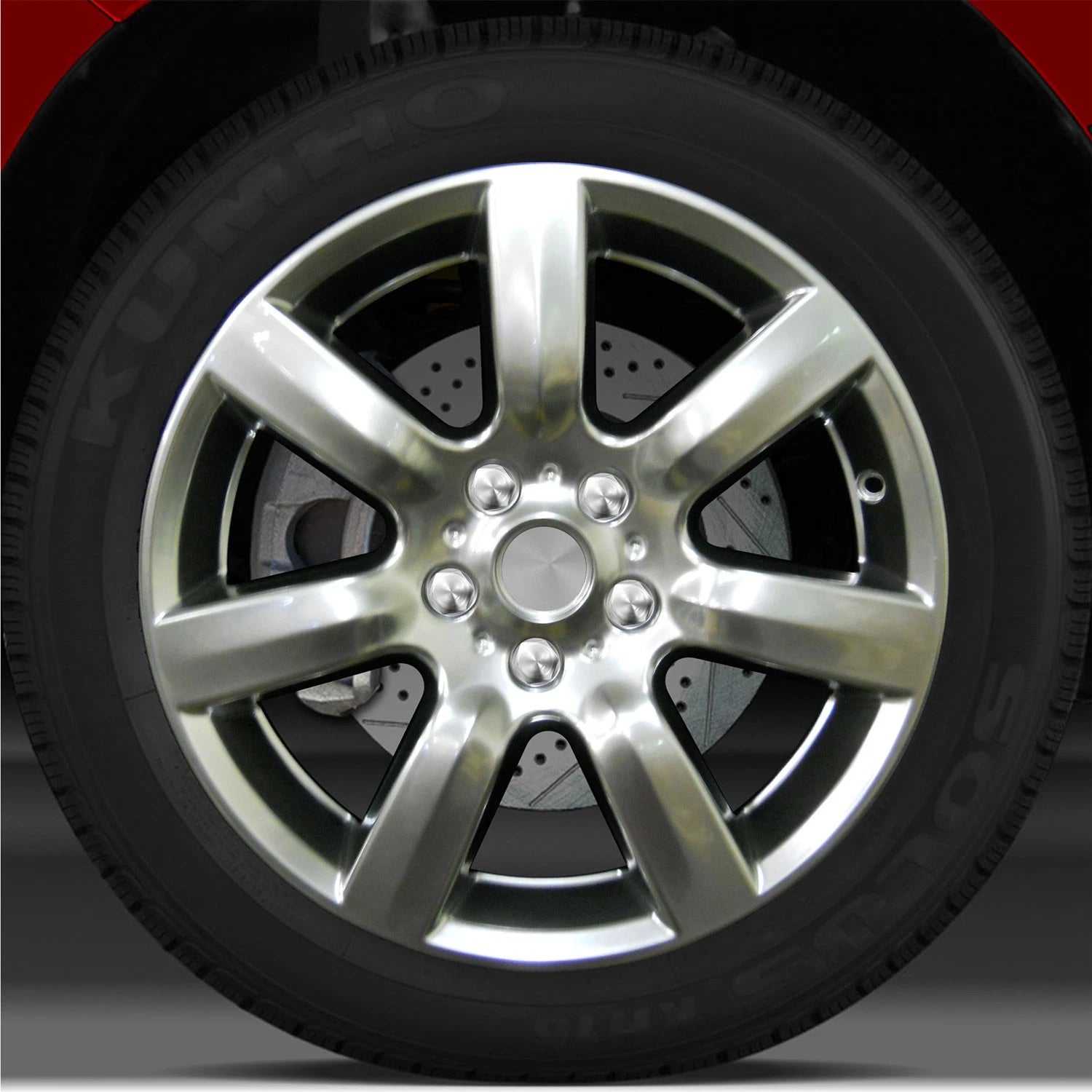 17x7.5 Factory Wheel (Hyper Bright Smoked Silver) For 2010-2011 Mercury Milan