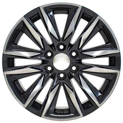 20 Inch Gunmetal Wheel Replacement with Polished Face for 2002–2013 Chevy Avalanche 1500