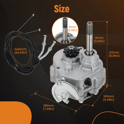 Forward Reverse Gearbox for Go Kart Fits 2HP–14HP Engine (4-Stroke)