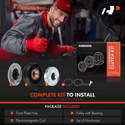 A/C Compressor Clutch Kit for Chevrolet Silverado 2500 HD (2015–2019)