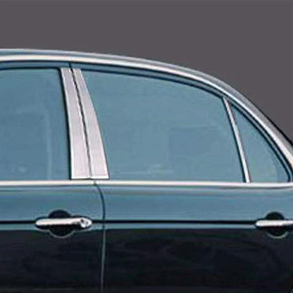 6pc. Luxury FX Chrome Pillar Post Trim for 2004-2009 Jaguar XJ Series