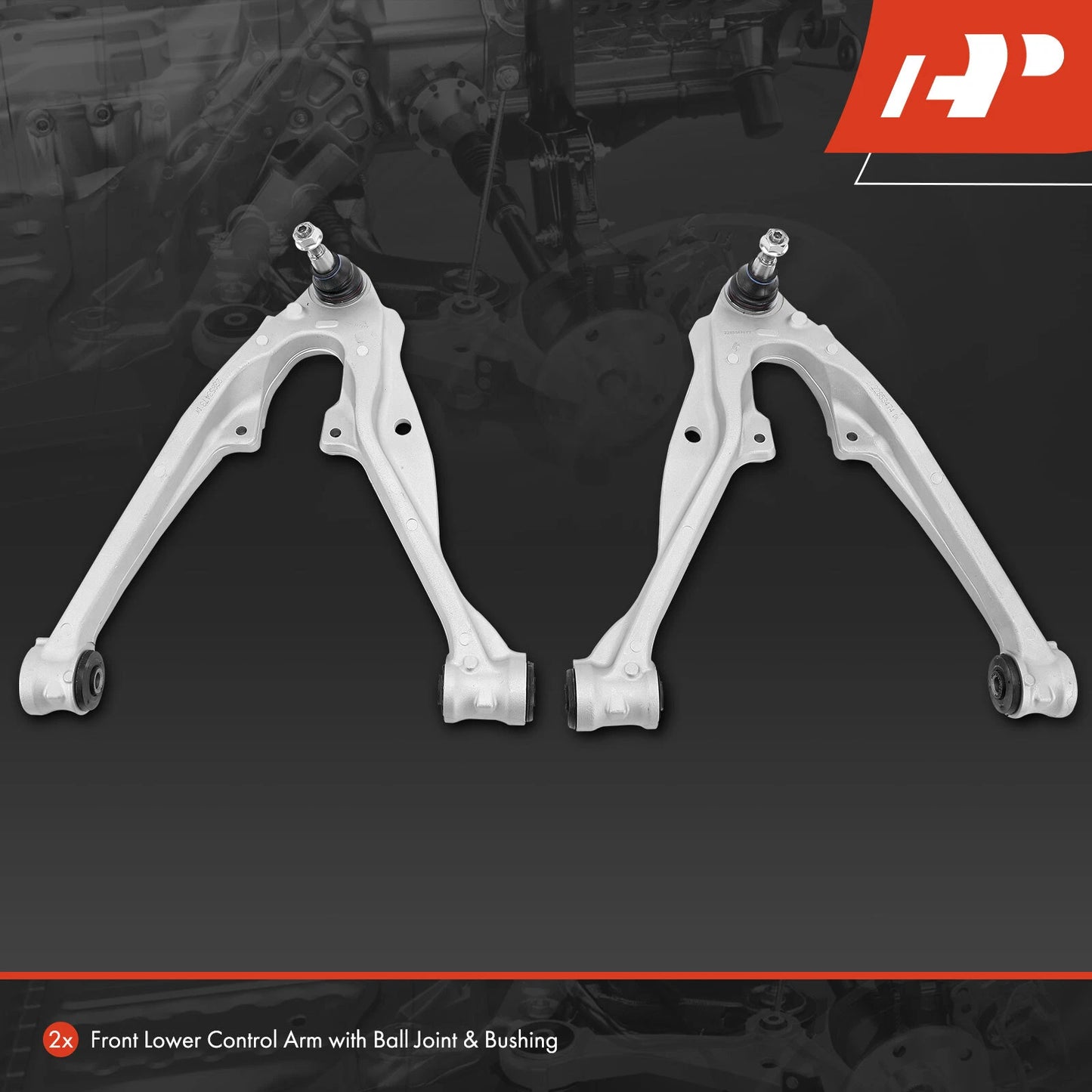 2X Front Lower Control Arm with Ball Joint for Silverado 1500 (2007–2018)