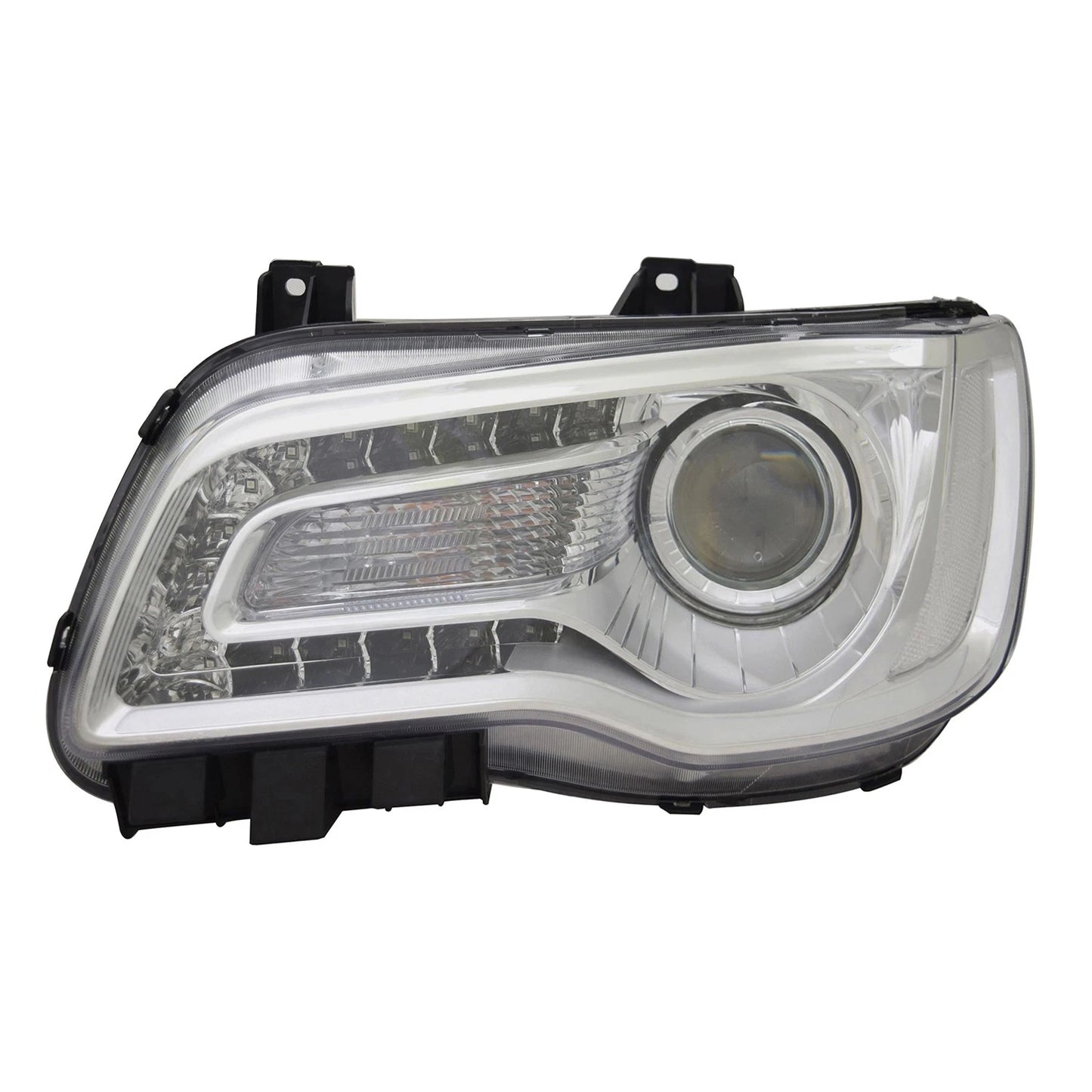 Headlight Assembly Replacement Chrome Driver Halogen for Chrysler 300 (2018–2020)