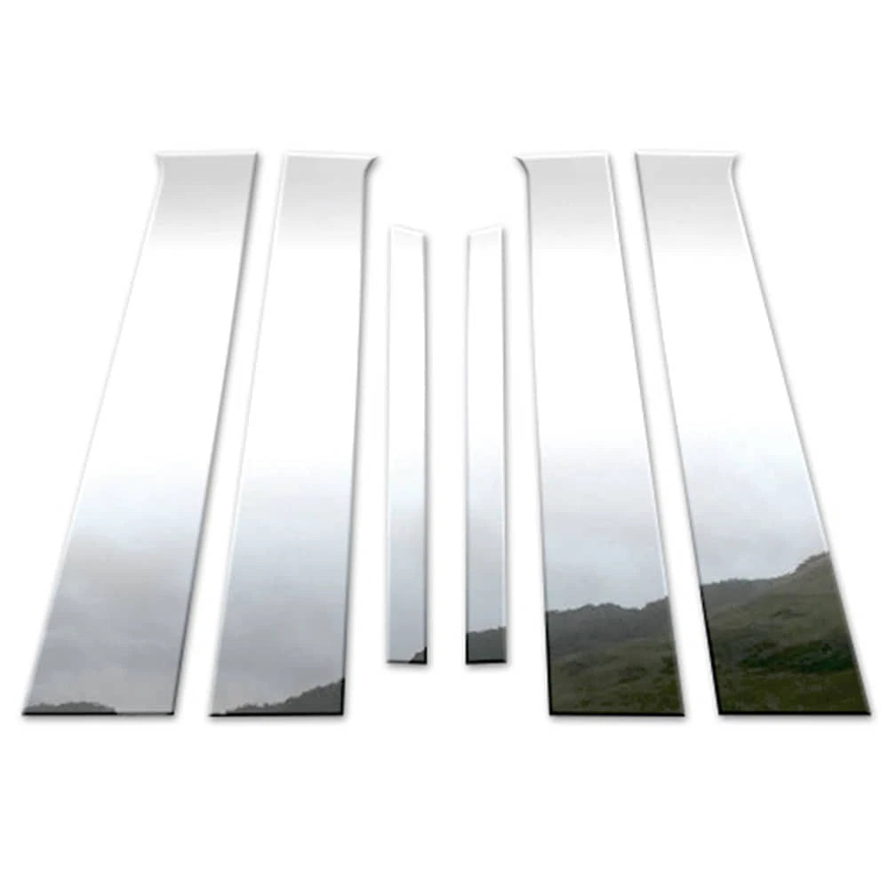 6Pc Chrome Pillar Post Covers for 08-12 Chevy Malibu - Upgrade Your Auto P1613