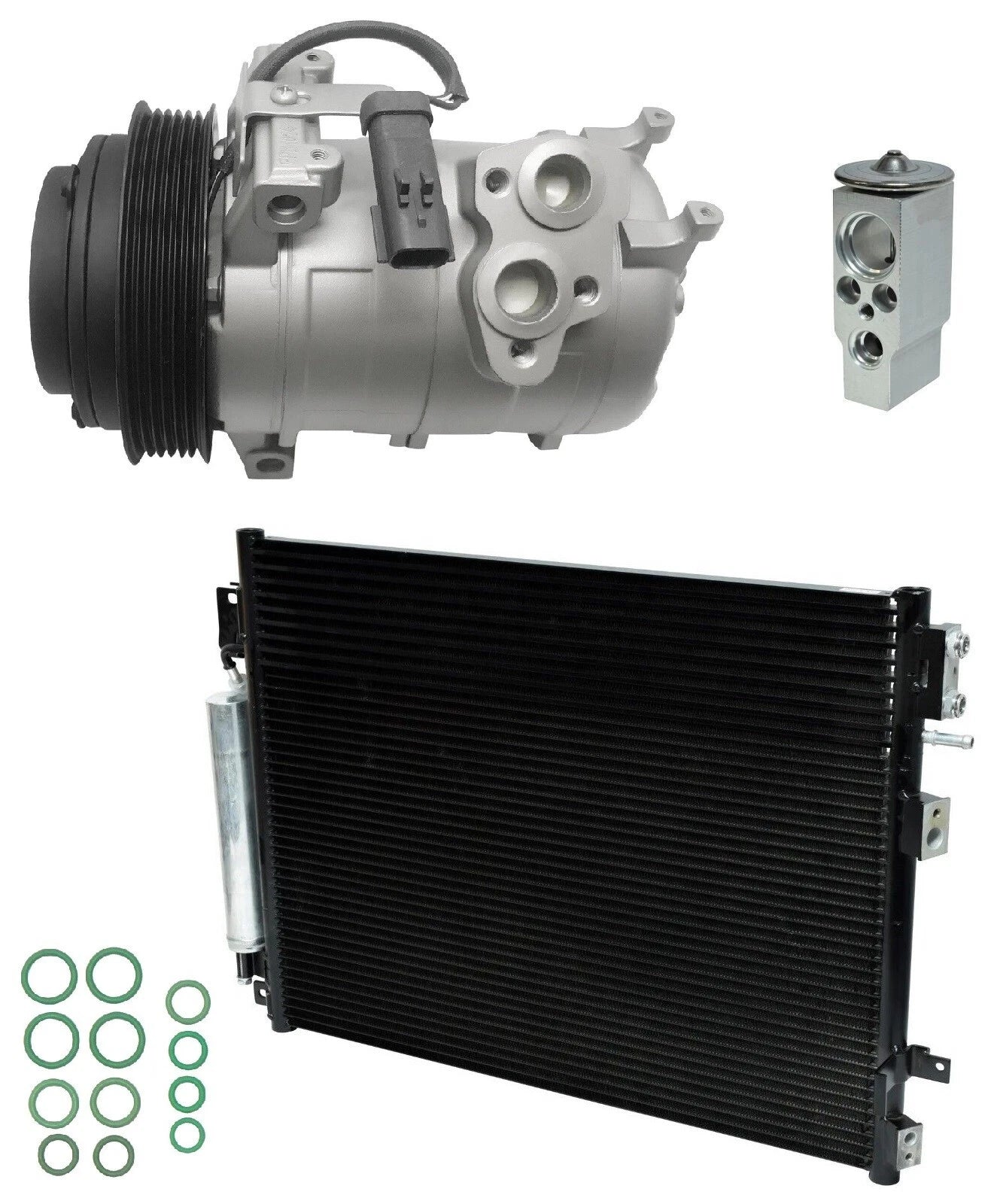A/C Compressor Kit With Condenser for Dodge Charger 3.5L (2009–2010)