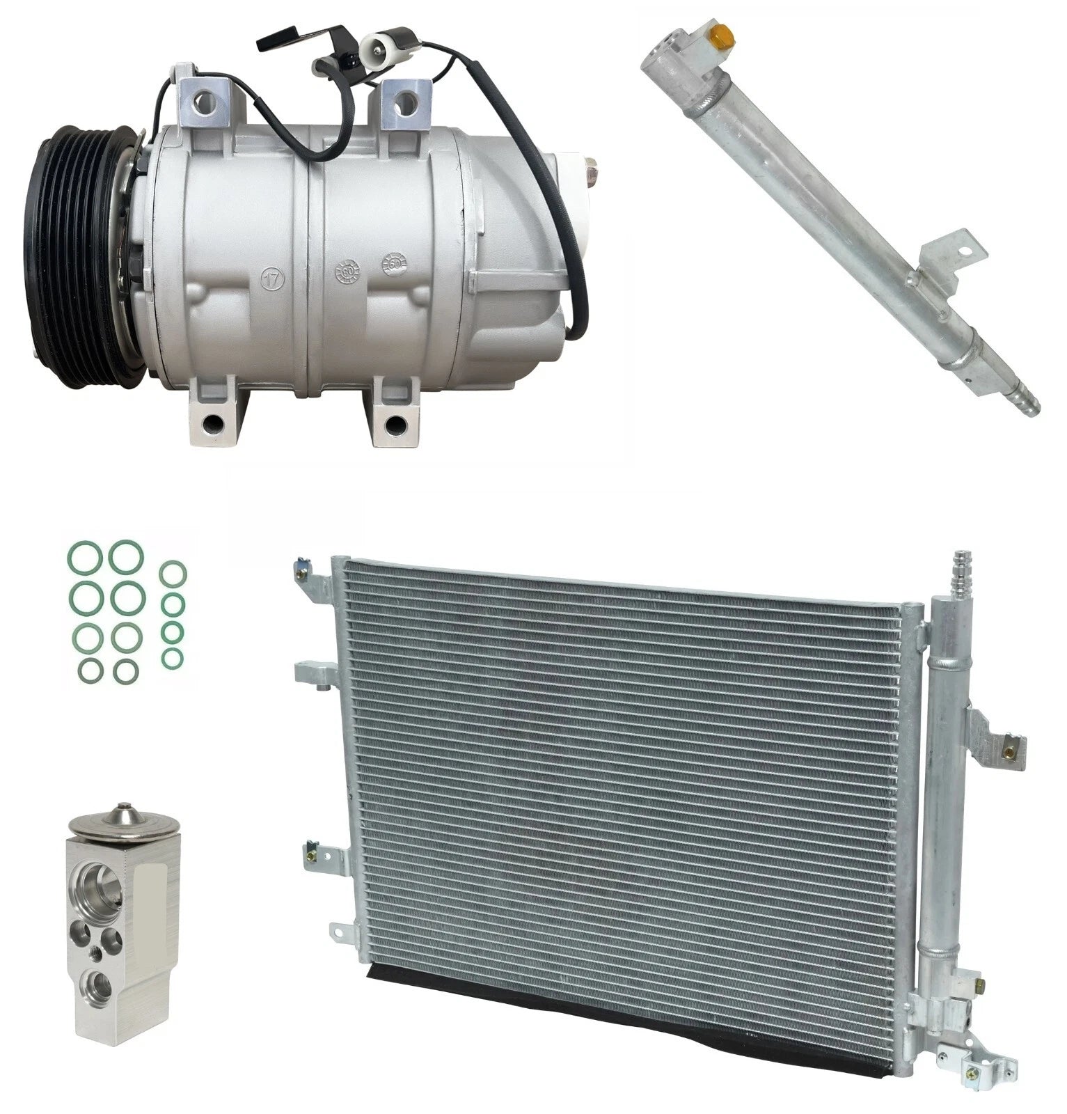 AC Compressor Kit with Condenser for Volvo XC70 2.5L Turbo (2007–2009)