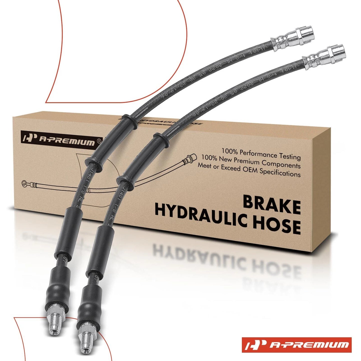 2X Front Brake Hydraulic Hose for Mercedes-Benz W222 S-Class (2014–2020)
