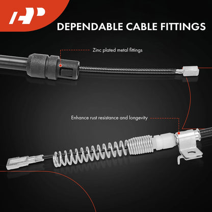 2Pcs Rear Parking Brake Cable for GMC Sierra 2500 HD (2007–2014)