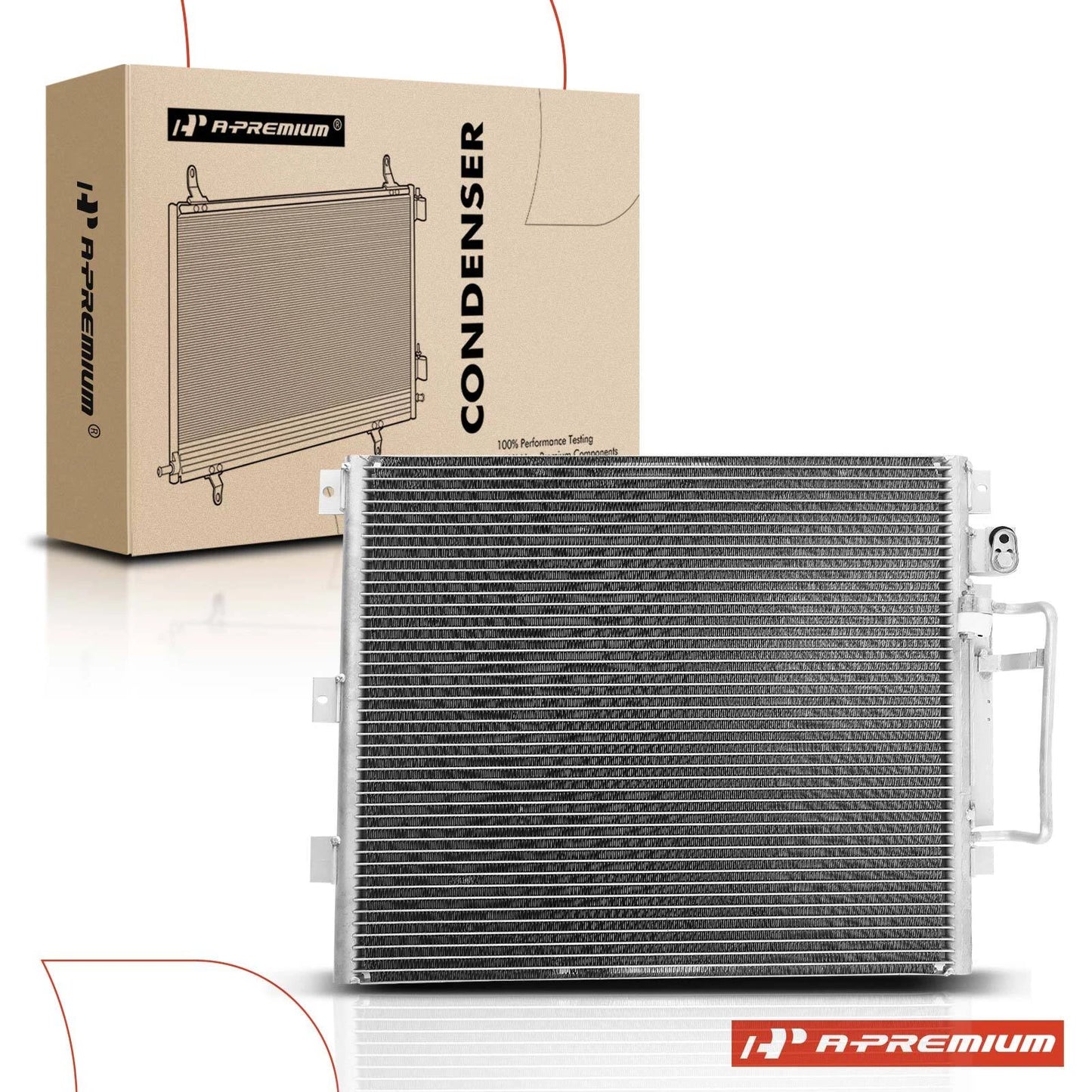A/C Condenser with Bracket for Chevy Colorado GMC Canyon (2004–2012)