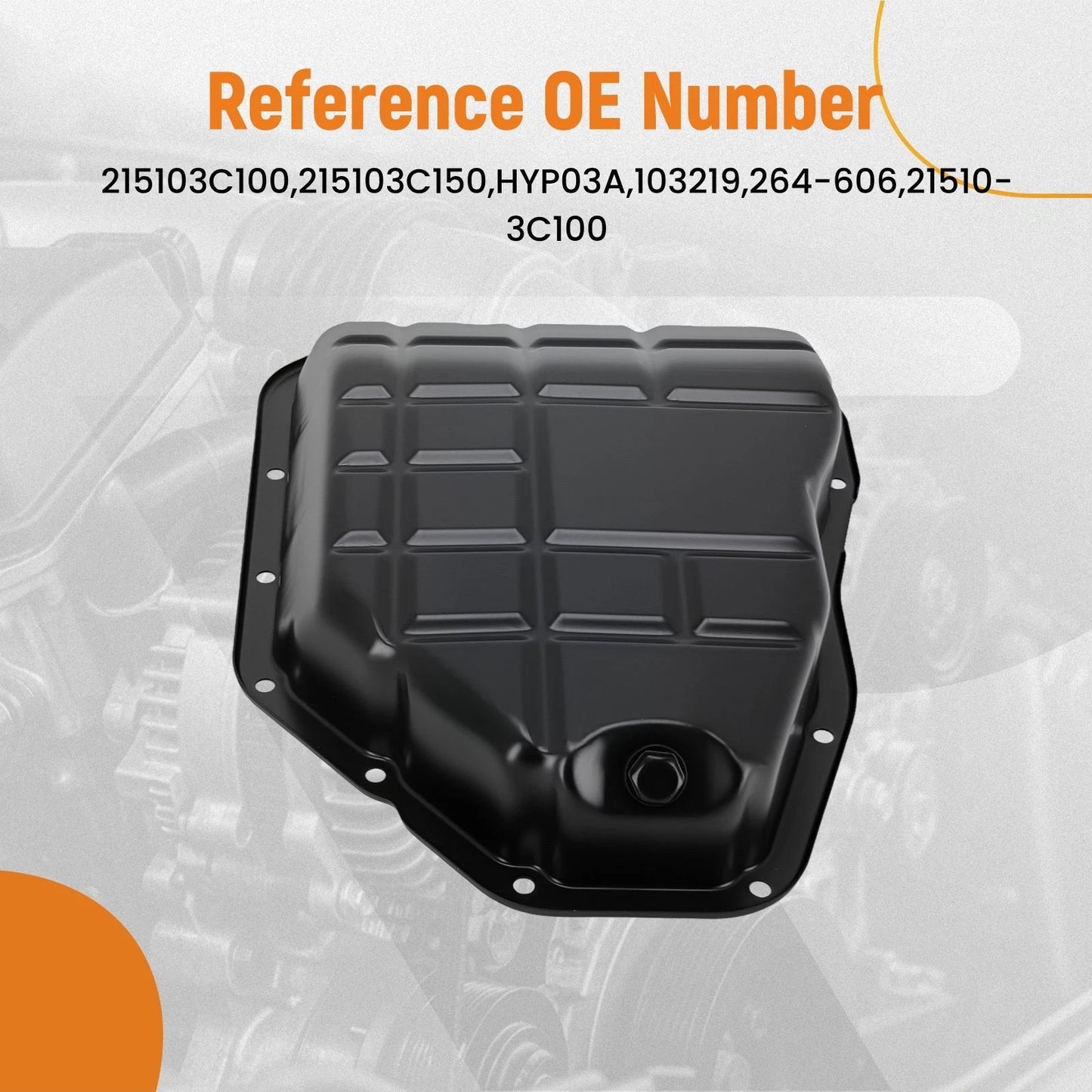Engine Oil Pan for Hyundai Azera/Sonata V6 3.3L (2006–2008)