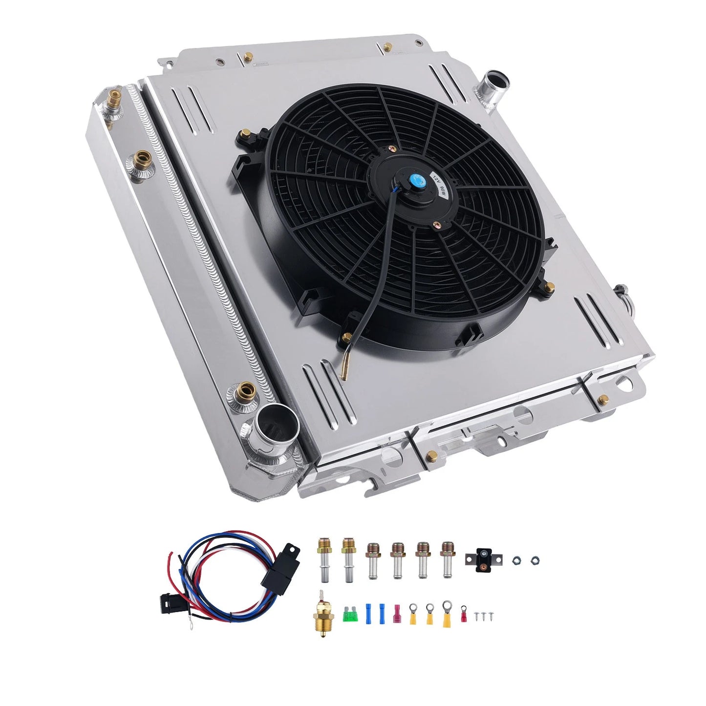 3 Row Aluminum Radiator Fan for Jeep Wrangler TJ YJ (1987–2006)