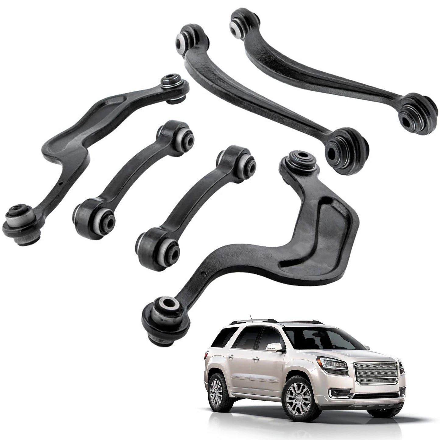 6 Rear Upper Control Arms for Chevy Traverse GMC Acadia (2009–2017)
