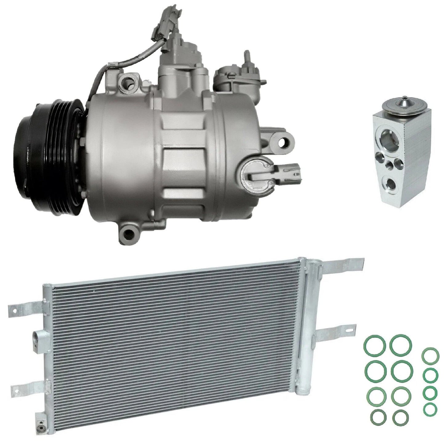 A/C Compressor Kit With Condenser for Ford Fusion 2.7L (2017–2017)