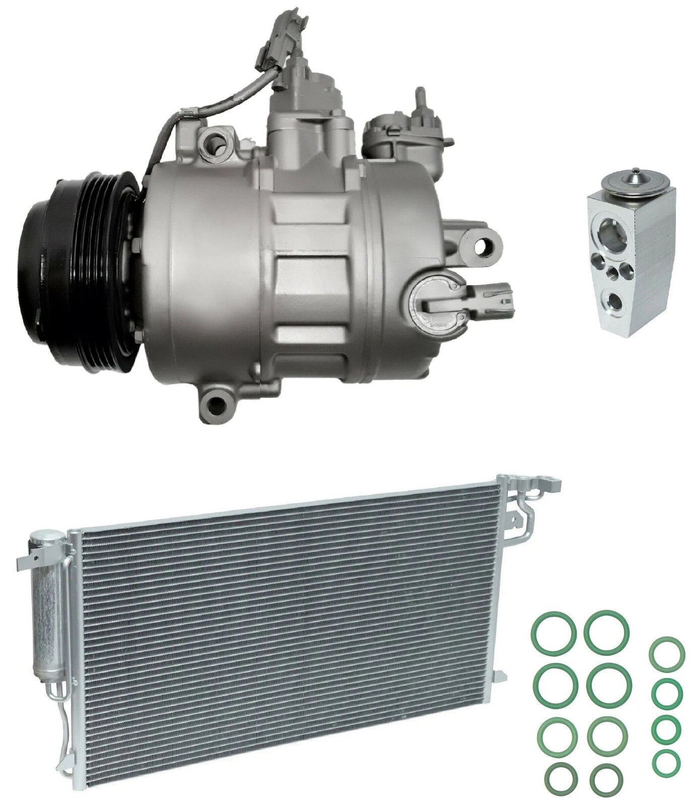 AC Compressor Kit With Condenser for Lincoln MKZ 2.0L (2017–2017)