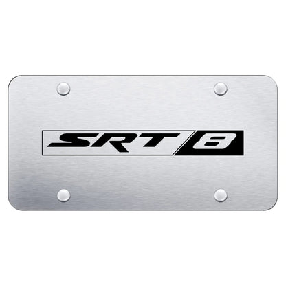 Etched on Brushed Stainless Steel License Plate - Officially Licensed for SRT8
